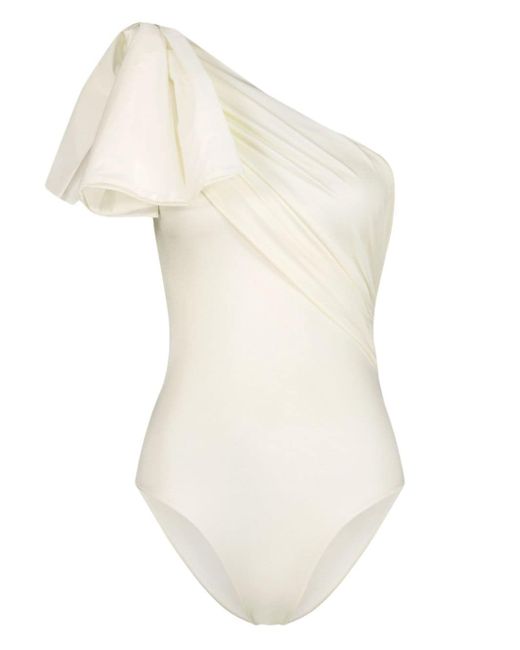 Giambattista Valli bow-detail asymmetric swimsuit