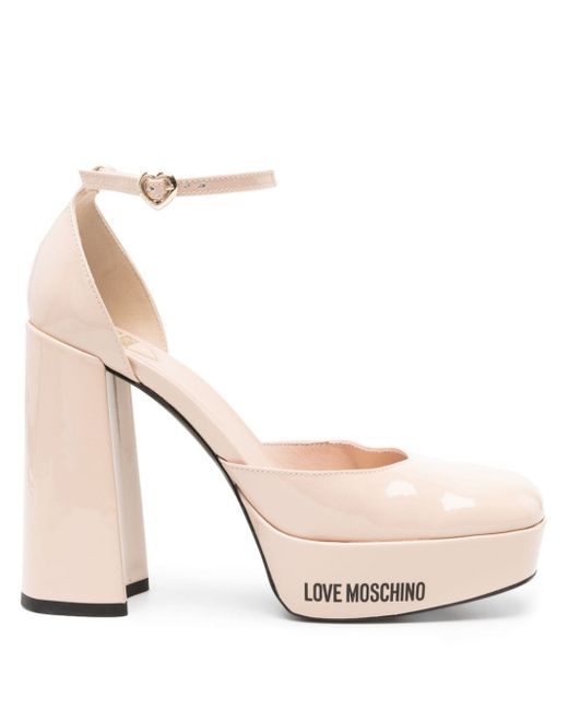 Love Moschino logo-sole 125mm platform pumps