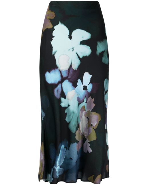 PS Paul Smith floral-print flared midi skirt