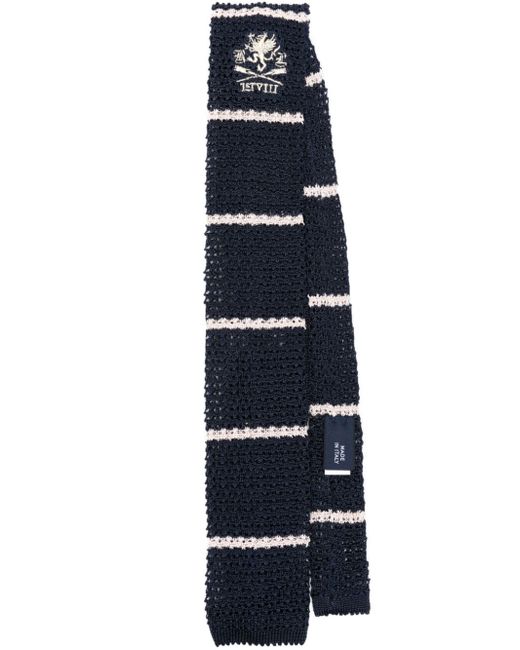 Polo Ralph Lauren crochet-knitted silk tie