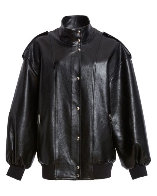Khaite The Farris leather jacket