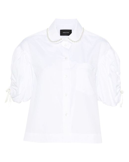 Simone Rocha puff-sleeve cotton shirt