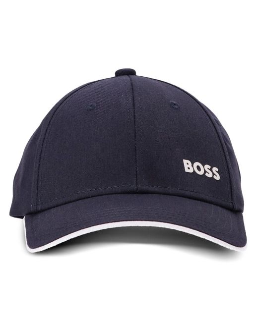 Boss logo-print cap