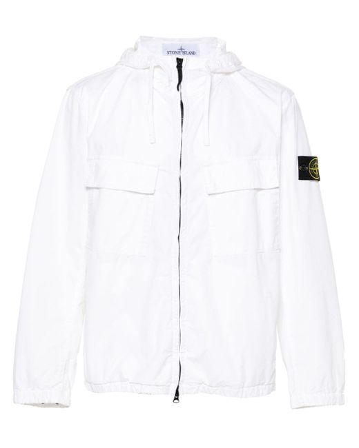 Stone Island Compass-badge hooded jacket