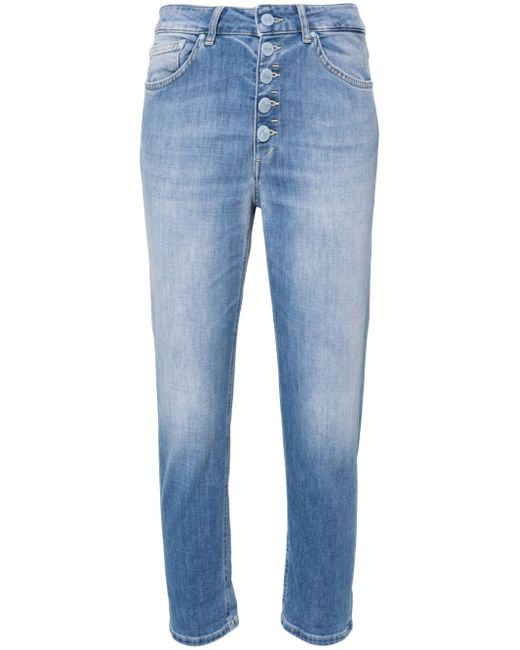 Dondup Koons mid-rise cropped jeans