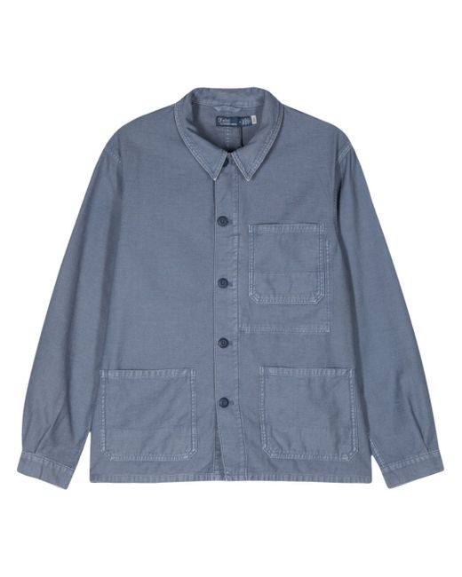 Polo Ralph Lauren slub-texture shirt jacket