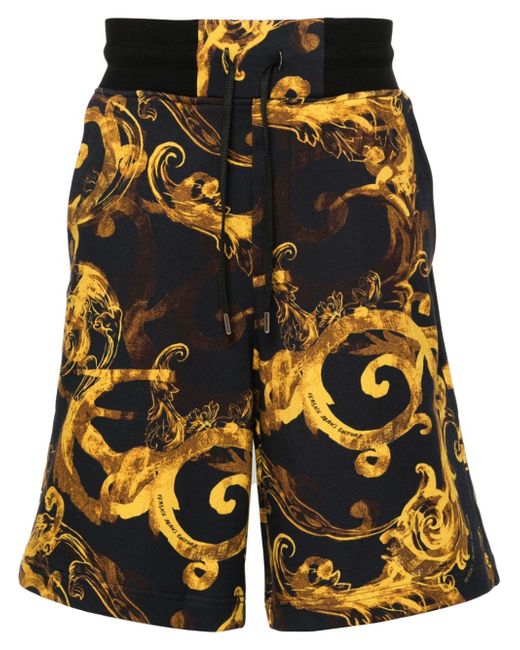 Versace Jeans Couture Barocco-print cotton track shorts