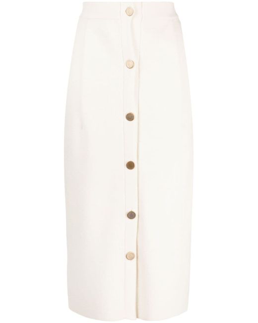 N.Peal buttoned skirt