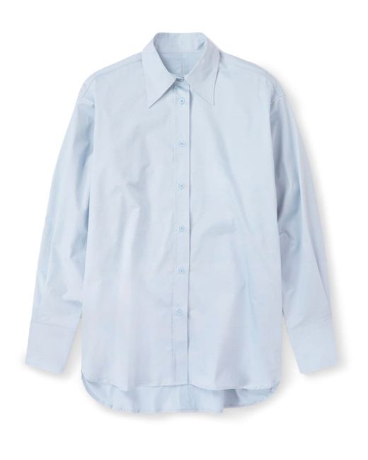 Closed stretch-cotton long-sleeve shirt