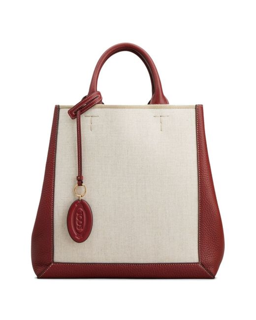 Tod's colour-block leather tote bag