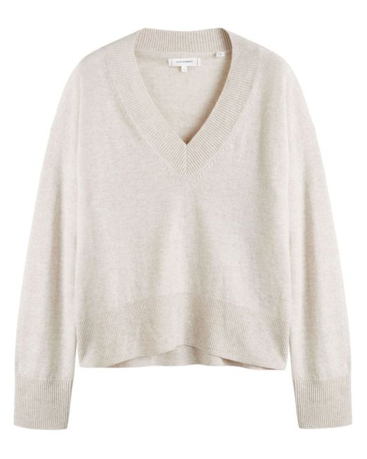 Chinti And Parker v-neck ribbed jumper
