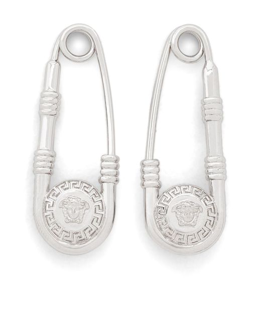 Versace Safety Pin drop earrings