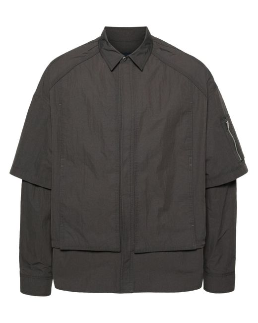 Juun.J detachable-sleeve layered jacket