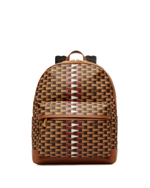 Bally Pennant faux-leather backpack