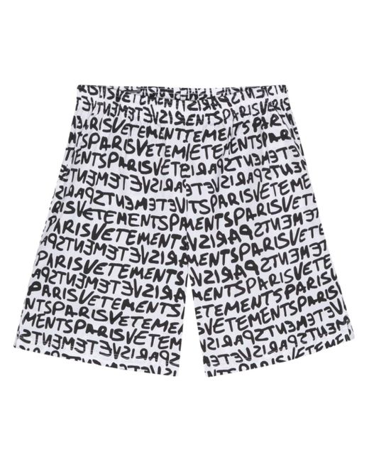 Vetements logo-print shorts