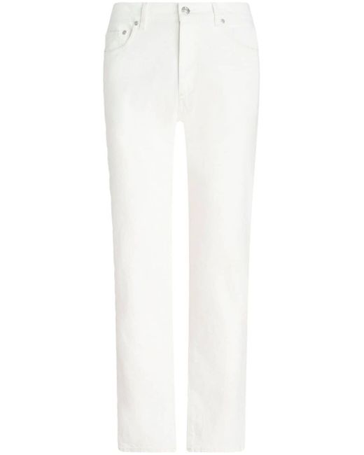 Etro patterned-jacquard straight-leg jeans