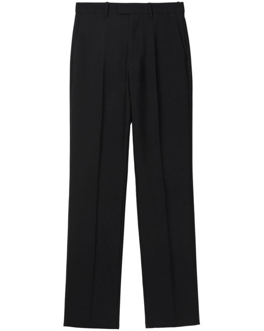 Burberry straight-leg wool tailored trousers