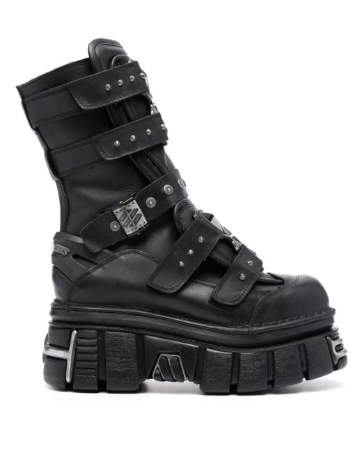 Vetements leather platform boots