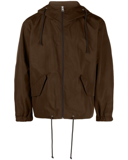 Sandro zip-up hooded windbreaker jacket