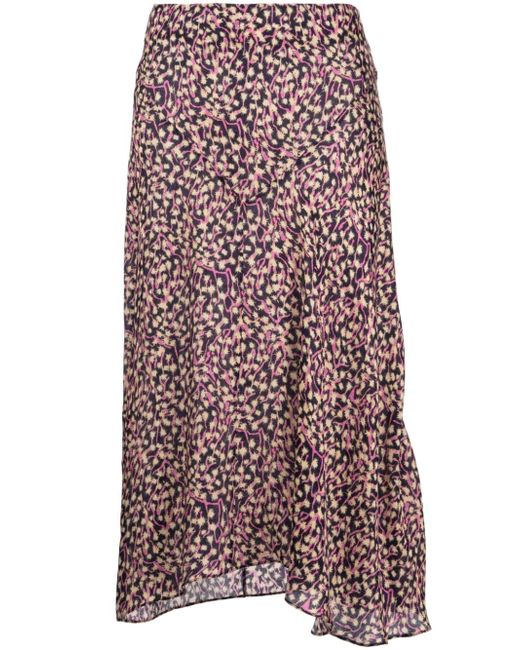 Isabel Marant Lisanne floral-print skirt