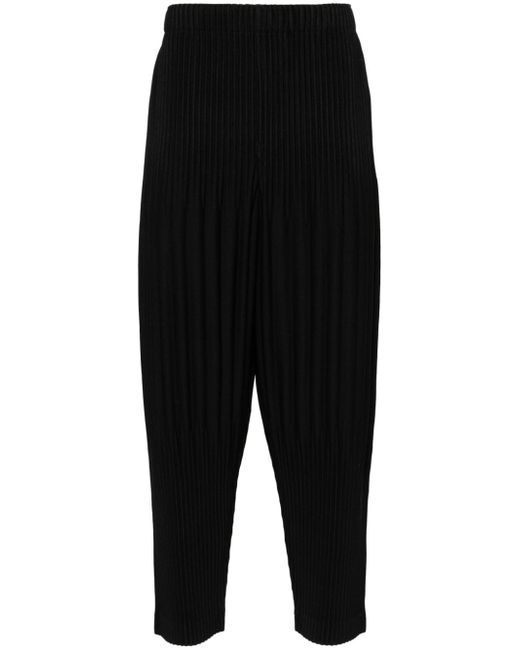 Homme Pliss Issey Miyake Basics plissé tapered trousers