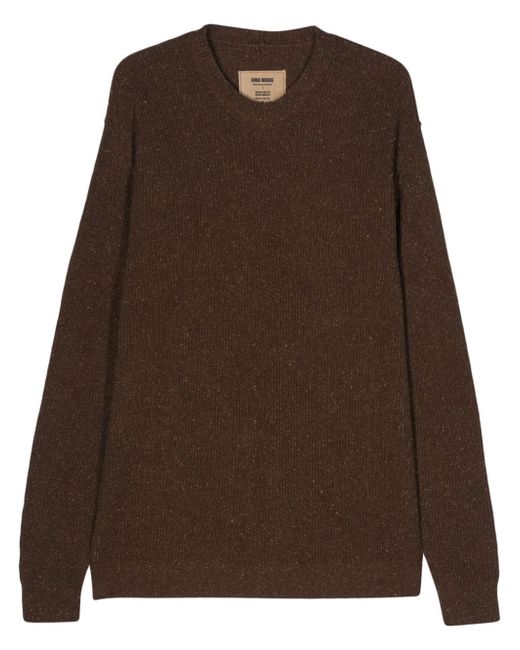 Uma Wang mélange-effect knitted jumper