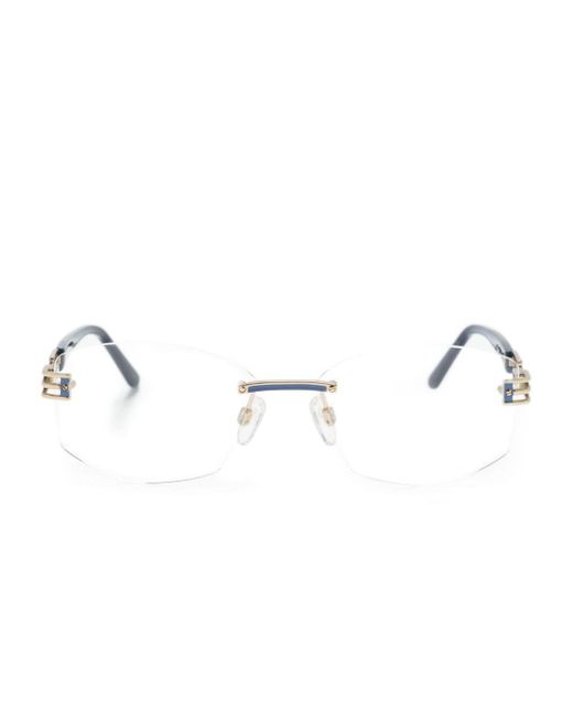 Cazal rectangle-frame glasses