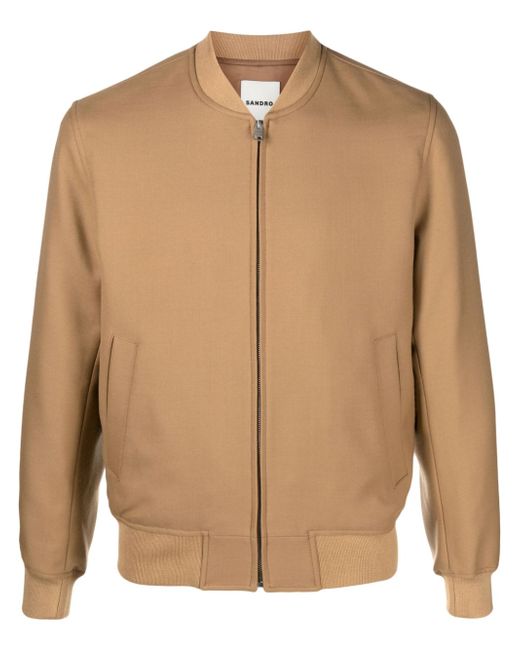 Sandro wool-blend bomber jacket