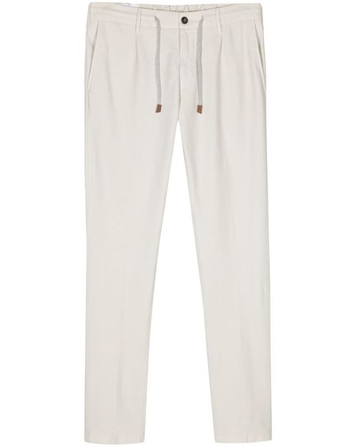 Eleventy mid-rise tapered trousers