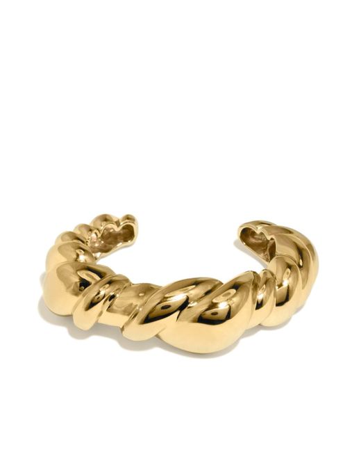 Completedworks 18kt plated Meandering cuff bracelet