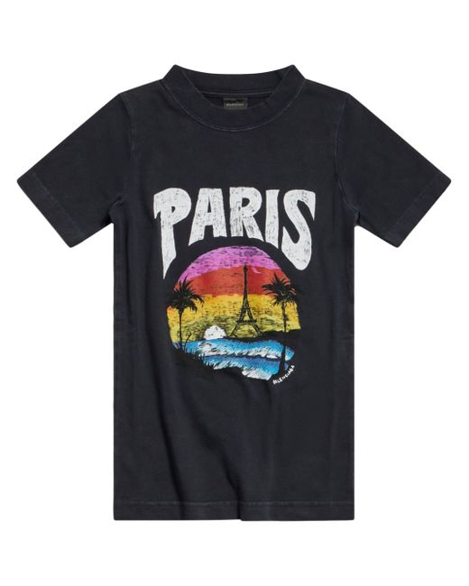 Balenciaga Paris Tropical cotton T-shirt