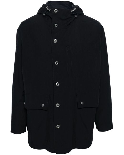 Fursac single-breasted hooded coat
