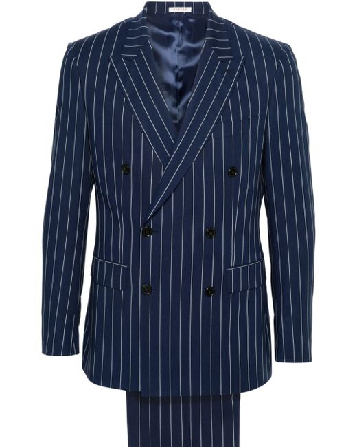 Fursac double-breasted striped wool suit