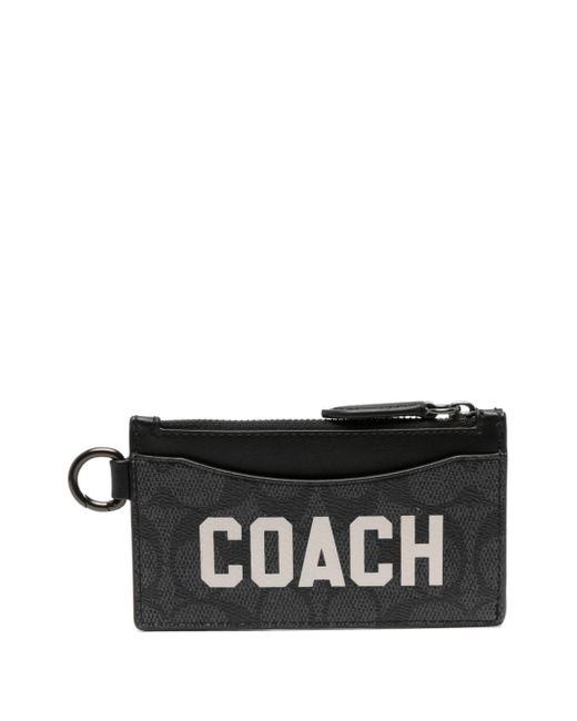 Coach logo-stamp cardholder