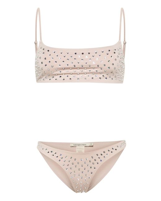 Paramidonna Chiara crystal-embellished bikini set