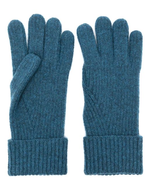 N.Peal ribbed-knit gloves