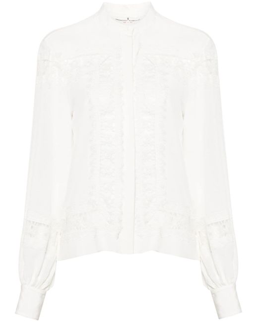 Ermanno Scervino floral-lace silk shirt