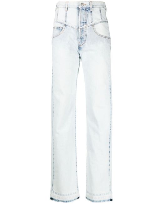 Isabel Marant Noemie high-rise straight-leg jeans