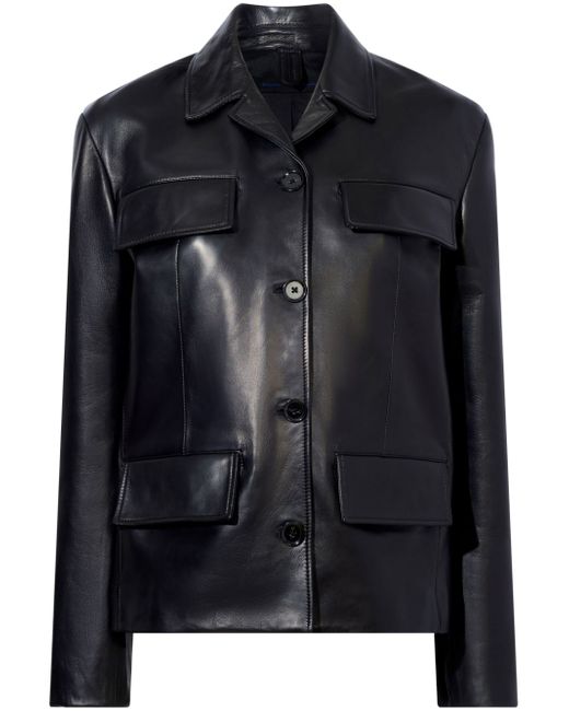 Proenza Schouler Roos button-up leather jacket