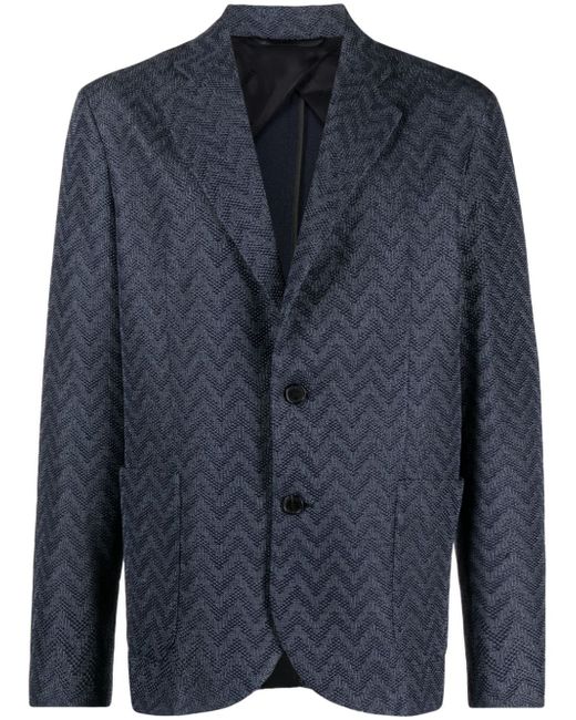Missoni zigzag-knit single-breasted blazer
