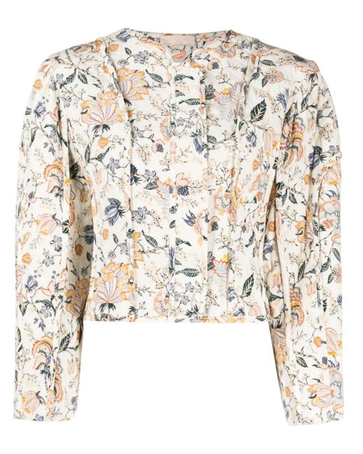 Ulla Johnson floral-print cropped jacket