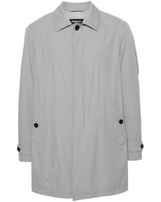 Kiton single-breasted raincoat