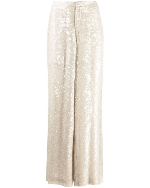 Lapointe sequinned wide-leg trousers