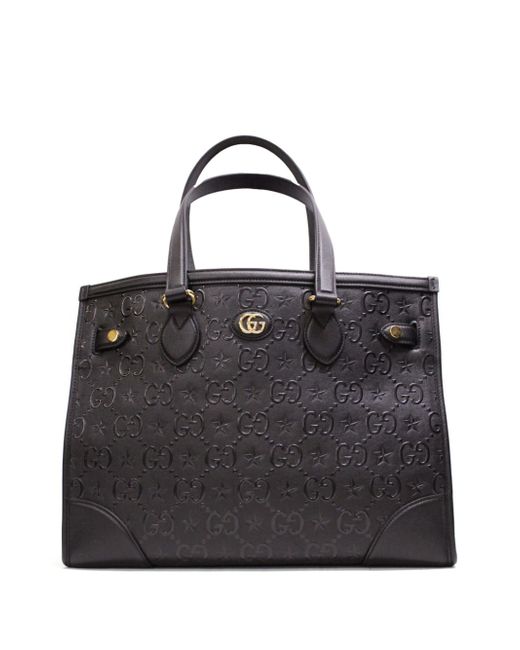 Gucci medium GG star embossed tote bag
