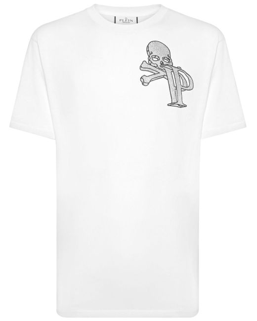 Philipp Plein skull logo T-shirt