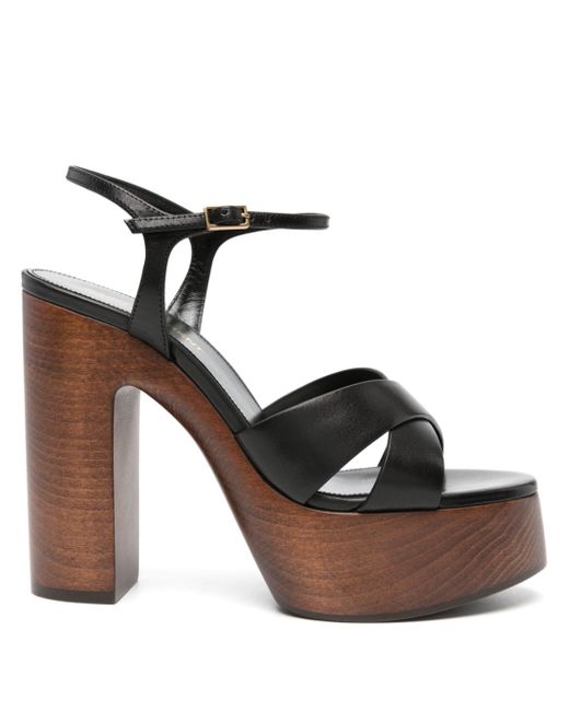 Saint Laurent Bianca 125mm leather sandals
