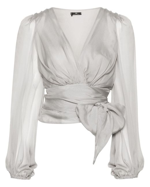 Elisabetta Franchi wrap blouse
