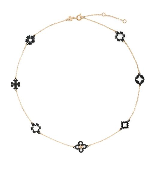 Tory Burch Kira Clover chain-link necklace