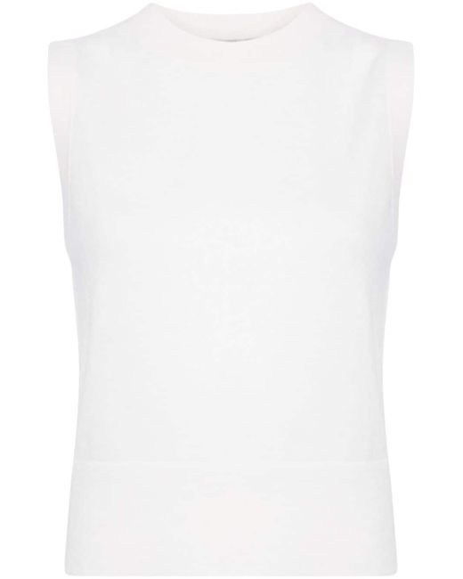 Vince wool-blend knitted tank top