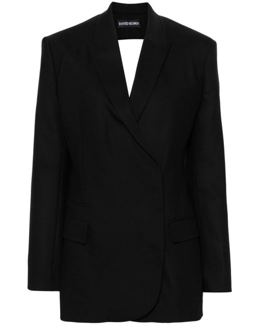 David Koma cut-out detail tailored blazer